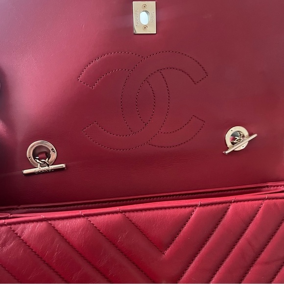 Chanel red trendy CC top handle shoulder bag - Picture 11 of 16